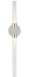 Visual Comfort Modern 700BCLNG2N-LED930 Linger Contemporary Polished Nickel LED Bath Lighting Fixture