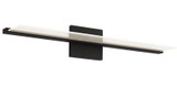 Visual Comfort Modern 700BCSPANB2B-LED930 Span Modern Nightshade Black LED 24" Bath Lighting Sconce