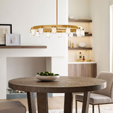 Visual Comfort Modern 700ESF32NB-LED927 Esfera Modern Natural Brass LED 32" Lighting Chandelier