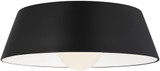 Visual Comfort Modern 700FMJNIB-LED930 Joni Contemporary Matte Black LED Ceiling Light Fixture