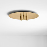 Visual Comfort Modern 700FMPNT16NB-LED930 Ponte Modern Natural Brass LED Overhead Lighting Fixture