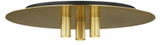 Visual Comfort Modern 700FMPNT16NB-LED930 Ponte Modern Natural Brass LED Overhead Lighting Fixture