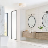 Visual Comfort Modern 700FMPUL20WW-LED930 Pullman Contemporary Matte White LED Ceiling Lighting