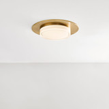 Visual Comfort Modern 700FMSEN17NB-LED927 Sen Modern Natural Brass LED Ceiling Light