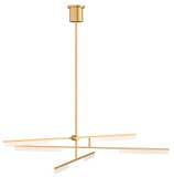 Visual Comfort Modern 700KLE6NB-LED930 Klee Modern Natural Brass LED Chandelier Light