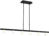 Visual Comfort Modern 700LSESF60B-LED927 Esfera Contemporary Nightshade Black LED Kitchen Island Light Fixture