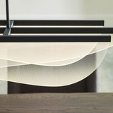 Visual Comfort Modern 700LSNYR60B-LED930 Nyra Modern Nightshade Black LED Island Lighting