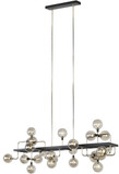 Visual Comfort Modern 700LSVGOSN-LED927 Viaggio Contemporary Smoke / Polished Nickel LED Kitchen Island Light