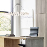 Visual Comfort Modern 700OBT30B-LED927 Orbet Modern Nightshade Black LED 30" Lighting Chandelier