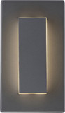 Visual Comfort Modern 700OWASP9308DH Aspen Contemporary Charcoal LED Outdoor 8" Lamp Sconce