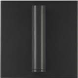 Visual Comfort Modern 700OWLYD9305BUNV Lloyds Modern Black LED Outdoor 5" Wall Light Sconce