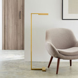 Visual Comfort Modern 700PRTDES46NB-LED927 Dessau Modern Natural Brass LED Light Floor Lamp