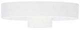 Visual Comfort Modern 700SHLCNPY5W Modern Matte White Line-Voltage Shallow Canopy