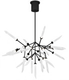 Visual Comfort Modern 700SPRFB-LED927 Spur Contemporary Matte Black LED Ceiling Chandelier