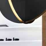 Visual Comfort Modern 700TDBAU36B-LED930 Bau Contemporary Nightshade Black LED 36" Hanging Light