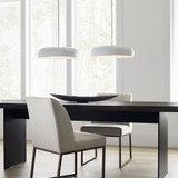 Visual Comfort Modern 700TDKOSA18W-LED930 Kosa Modern Matte White LED Ceiling Light Pendant