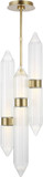 Visual Comfort Modern 700TDLGSN10BR-LED927 Langston Modern Plated Brass LED Drop Ceiling Lighting
