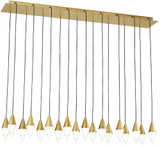 Visual Comfort Modern 700TRSPTRT18TNB-LED930120 Turret Modern Natural Brass LED Multi Drop Lighting