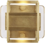 Visual Comfort Modern 700WSDUE5NB-LED927 Duelle Modern Natural Brass LED Wall Light Sconce