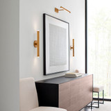 Visual Comfort Modern 700WSEBL16NB-LED927 Ebell Natural Brass LED Light Sconce
