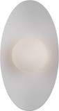 Visual Comfort Modern 700WSJNI16BW-LED930 Joni Modern Matte Black / Matte White LED 16" Wall Lighting Fixture
