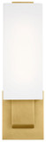 Visual Comfort Modern 700WSKISW14WNB-LED930 Kisdon Modern Natural Brass LED Small Light Sconce