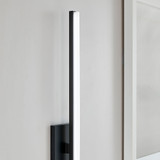 Visual Comfort Modern 700WSKNWB-LED930 Kenway Contemporary Matte Black LED Wall Lighting