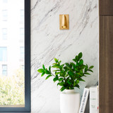 Visual Comfort Modern 700WSPNT5NB-LED930 Ponte Modern Natural Brass LED Lighting Sconce