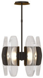 Visual Comfort Modern 700WYT6PZ-LED927 Wythe Contemporary Plated Dark Bronze LED Mini Chandelier Light