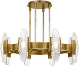 Visual Comfort Modern 700WYT8BR-LED927 Wythe Modern Plated Brass LED Chandelier Light