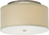 Visual Comfort Modern MULBERRY-SMALL-CEILING-DESERT-CLAY Mulberry Small Contemporary Satin Nickel LED Small Ceiling Lighting