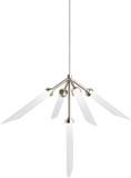 Visual Comfort Modern Spur Modern Satin Nickel LED Low Voltage Mini Lighting Chandelier