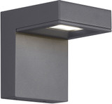 Visual Comfort Modern TAAG-6-WALL-CHARCOAL Taag Modern Charcoal LED Outdoor 5.7" Wall Lighting Fixture