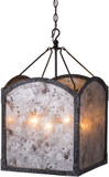 Terracotta H6108-4 Romola Traditional Aged Iron Hanging Light