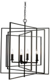 Trans Globe 10596-ROB El Capitan Contemporary Rubbed Oil Bronze 26" Foyer Lighting