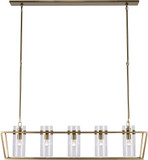 Trans Globe 11395 AG Nova Contemporary Antique Gold Kitchen Island Light