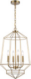 Trans Globe 11484 AG Journey Modern Antique Gold Foyer Lighting Fixture