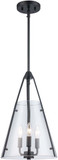 Trans Globe 11583 BK Armani Black Drop Ceiling Light Fixture