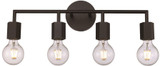 Trans Globe 22234-BK Black 4-Light Bath Lighting Fixture