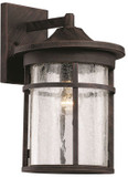 Trans Globe 40382-RT Avalon Rust Outdoor 11" Lamp Sconce