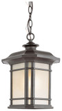 Trans Globe 5825-BK San Miguel Black Outdoor 9" Hanging Pendant Lighting