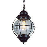 Trans Globe 69903 BK Catalina Modern Black Outdoor Lighting Pendant