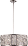 Trans Globe 71345-PC Vibrant Polished Chrome 20" Drum Pendant Lighting