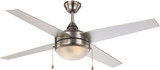 Trans Globe F-1024-BN Contemporary Brushed Nickel Home Ceiling Fan