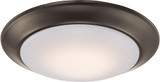 Trans Globe LED-30016-ROB Vanowen Modern Rubbed Oil Bronze LED Flush Lighting