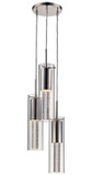 Trans Globe MDN-1461 Vanderpool Modern Polished Chrome LED Multi Hanging Pendant Light