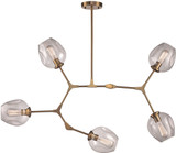 Trans Globe PND-2092-AG Modern Antique Gold Lighting Chandelier