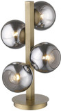 Trend TT80041AB Lunette Modern Aged Brass Table Top Lamp
