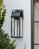 Troy B2224-FRN/PBR Bohen French Iron / Patina Brass Outdoor Wall Sconce Lighting