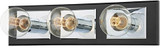 Troy B3543-PC/SBK Runyan Modern Polished Chrome / Soft Black 3-Light Bathroom Lighting
